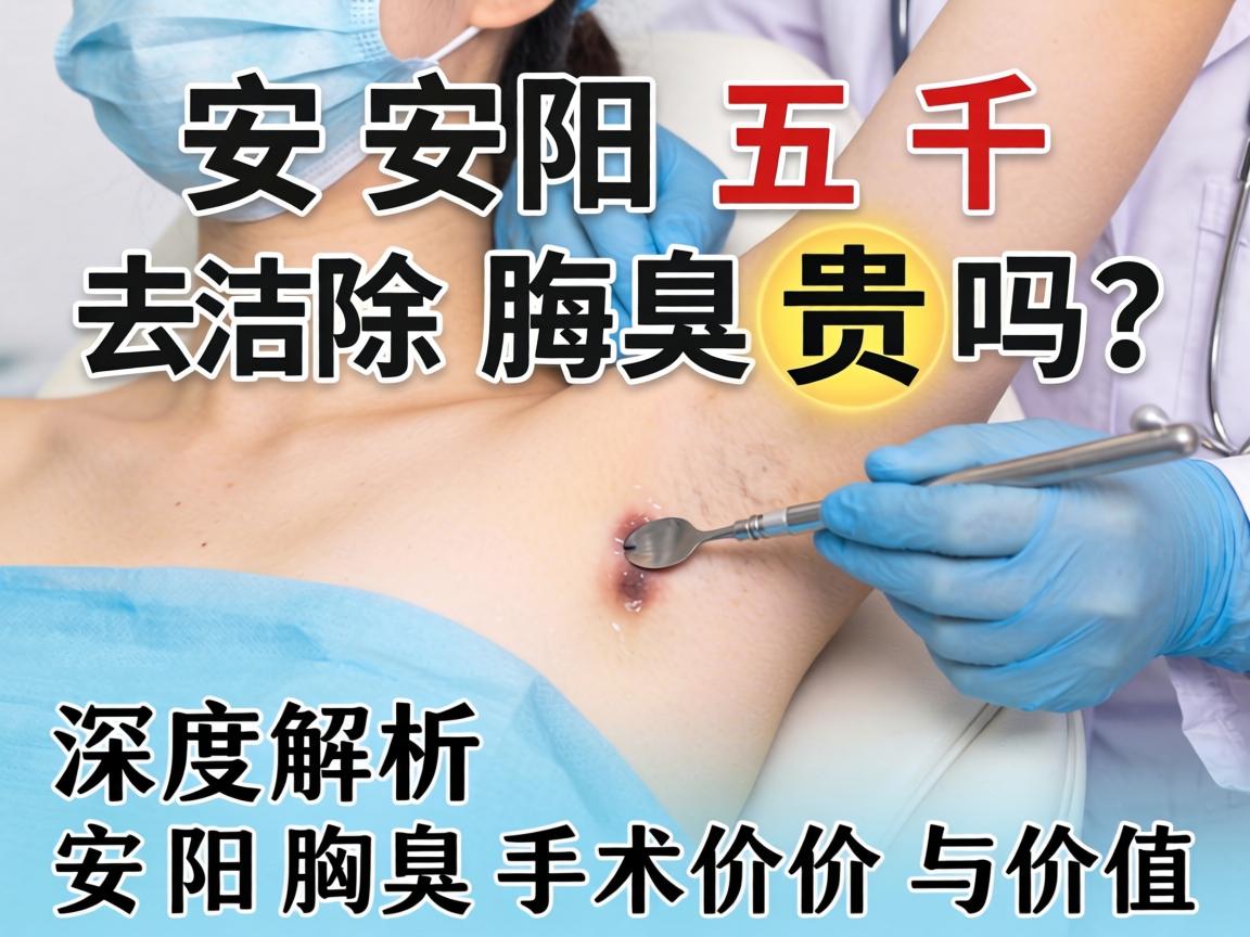 安阳五千去除腋臭贵吗？深度解析安阳腋臭手术价格与价值