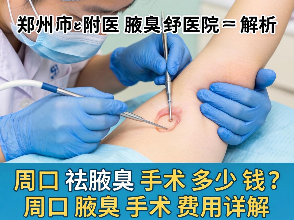 郑州附医腋臭医院解析，周口祛腋臭手术多少钱？周口腋臭手术费用详解