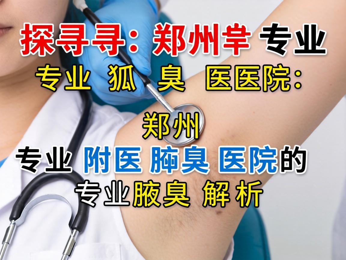 探寻郑州专业狐臭医院，郑州附医腋臭医院的专业解析