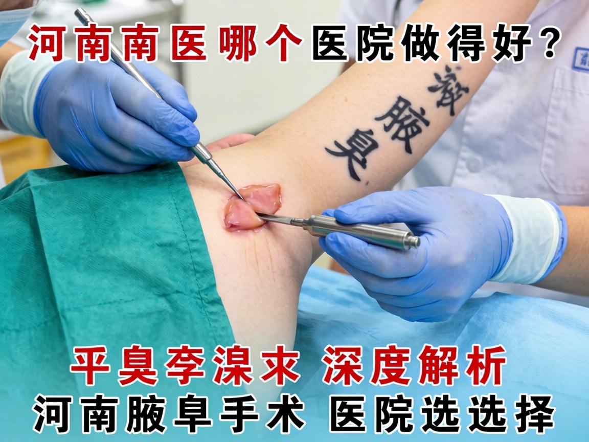河南腋臭手术哪个医院做得好？深度解析河南腋臭手术医院选择