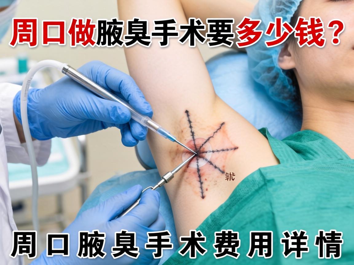 在周口做腋臭手术要多少钱？解析周口腋臭手术费用详情