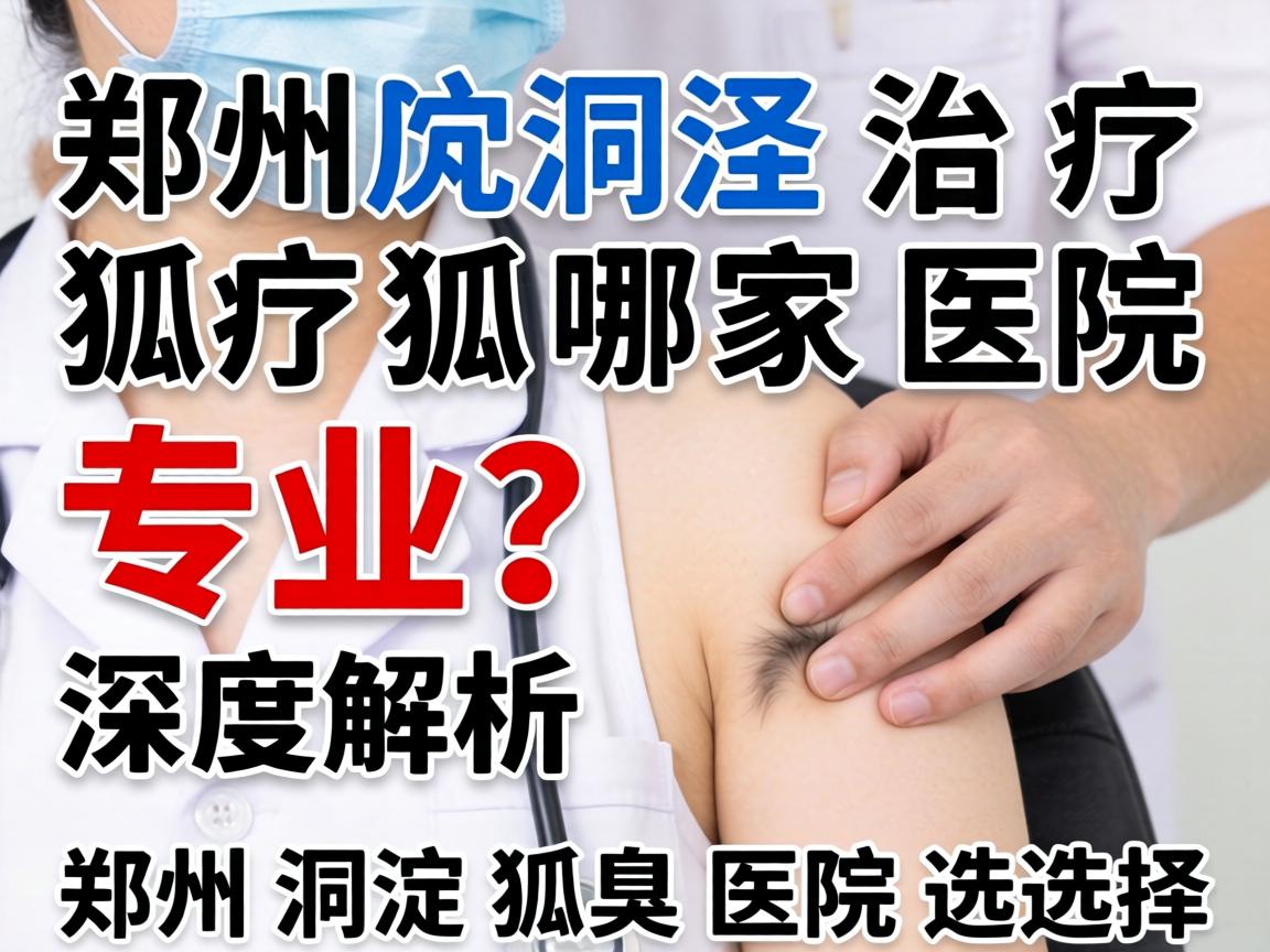 郑州洞泾治疗狐臭哪家医院专业？深度解析郑州洞泾狐臭医院选择
