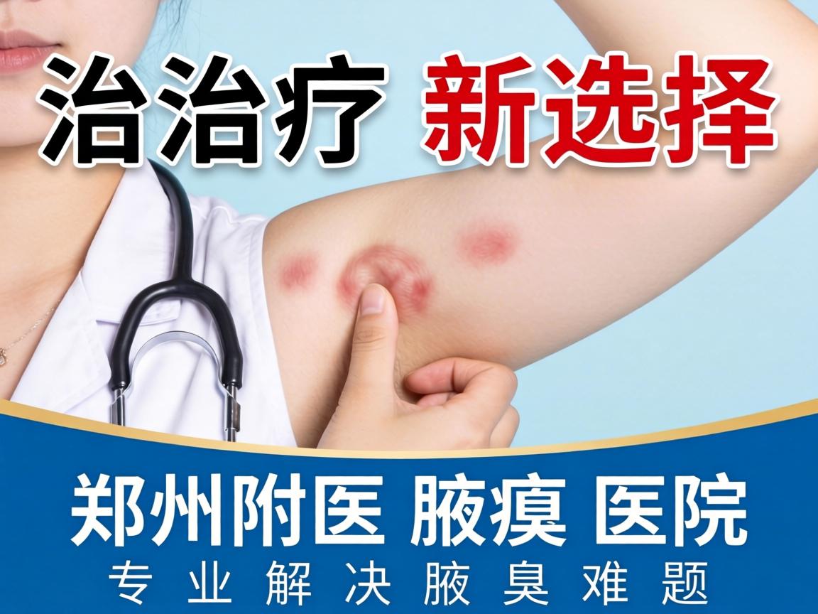 腋臭治疗新选择，郑州附医腋臭医院，专业解决腋臭难题