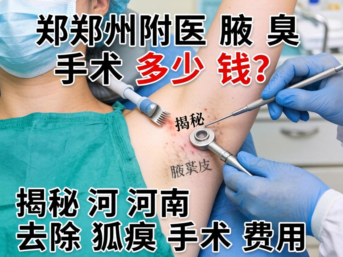 郑州附医腋臭手术多少钱？揭秘河南去除狐臭手术费用