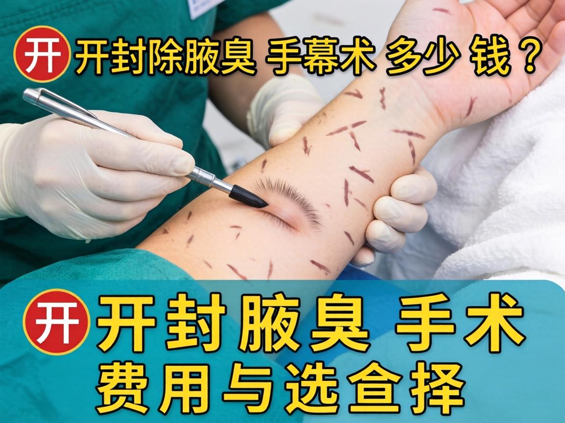 开封除腋臭手术多少钱?详解开封腋臭手术费用与选择 开封除腋臭手术多少钱?详解开封腋臭手术费用与选择