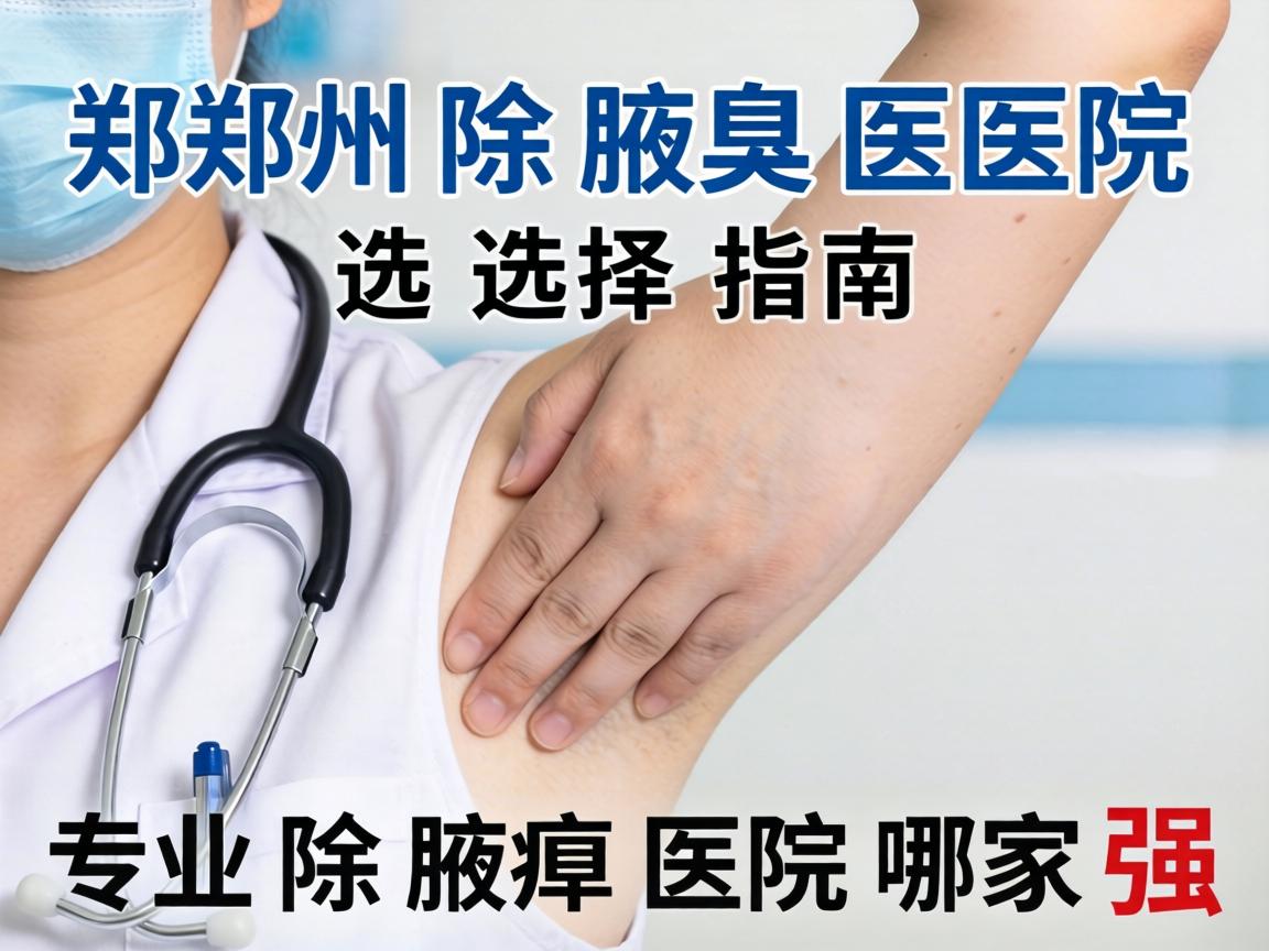 郑州除腋臭医院选择指南，专业除腋臭医院哪家强