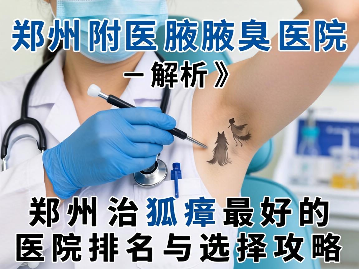 郑州附医腋臭医院解析，郑州治狐臭最好的医院排名与选择攻略