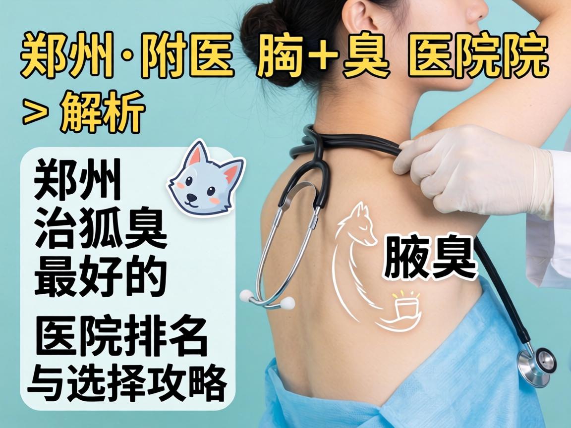 郑州附医腋臭医院解析，郑州治狐臭最好的医院排名与选择攻略