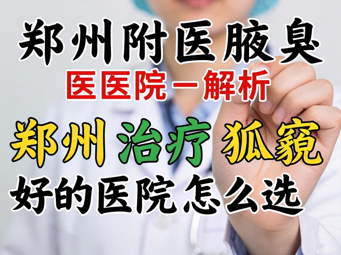 郑州附医腋臭医院解析，郑州治疗狐臭好的医院怎么选