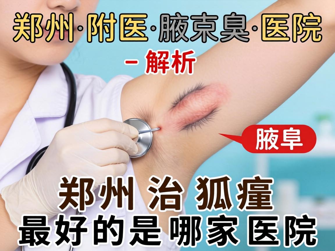 郑州附医腋臭医院解析，郑州治狐臭最好的是哪家医院
