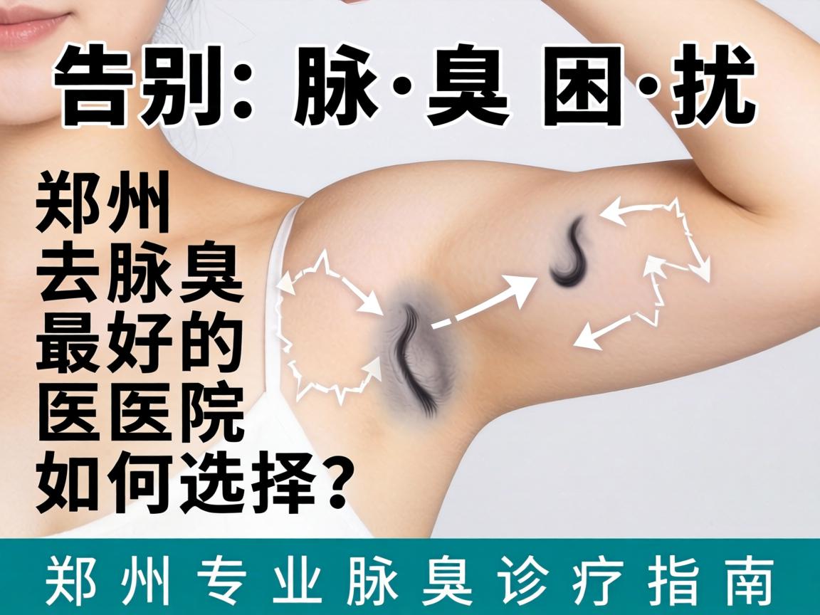 告别腋臭困扰，郑州去腋臭最好的医院如何选择？郑州专业腋臭诊疗指南