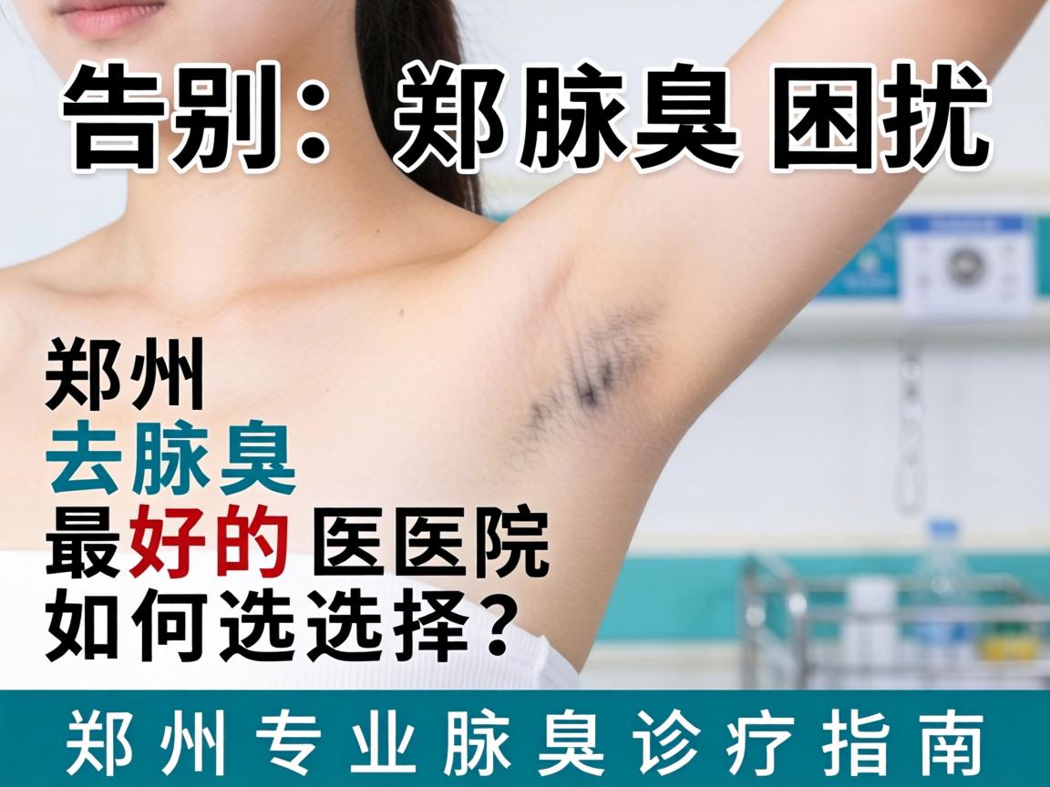 告别腋臭困扰，郑州去腋臭最好的医院如何选择？郑州专业腋臭诊疗指南