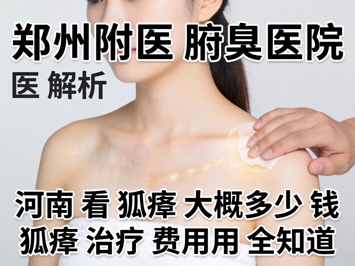 郑州附医腋臭医院解析，河南看狐臭大概多少钱，狐臭治疗费用全知道
