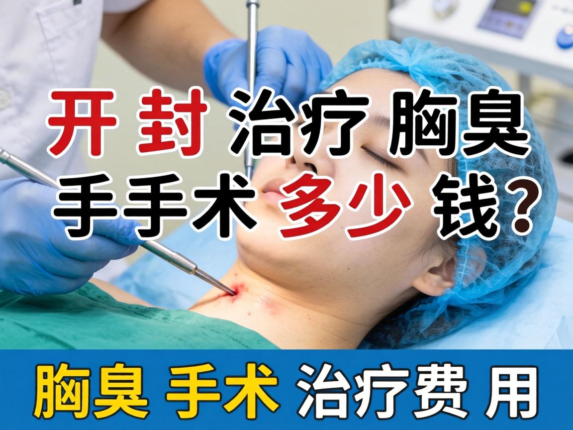 开封治疗腋臭手术多少钱？详解腋臭手术治疗费用