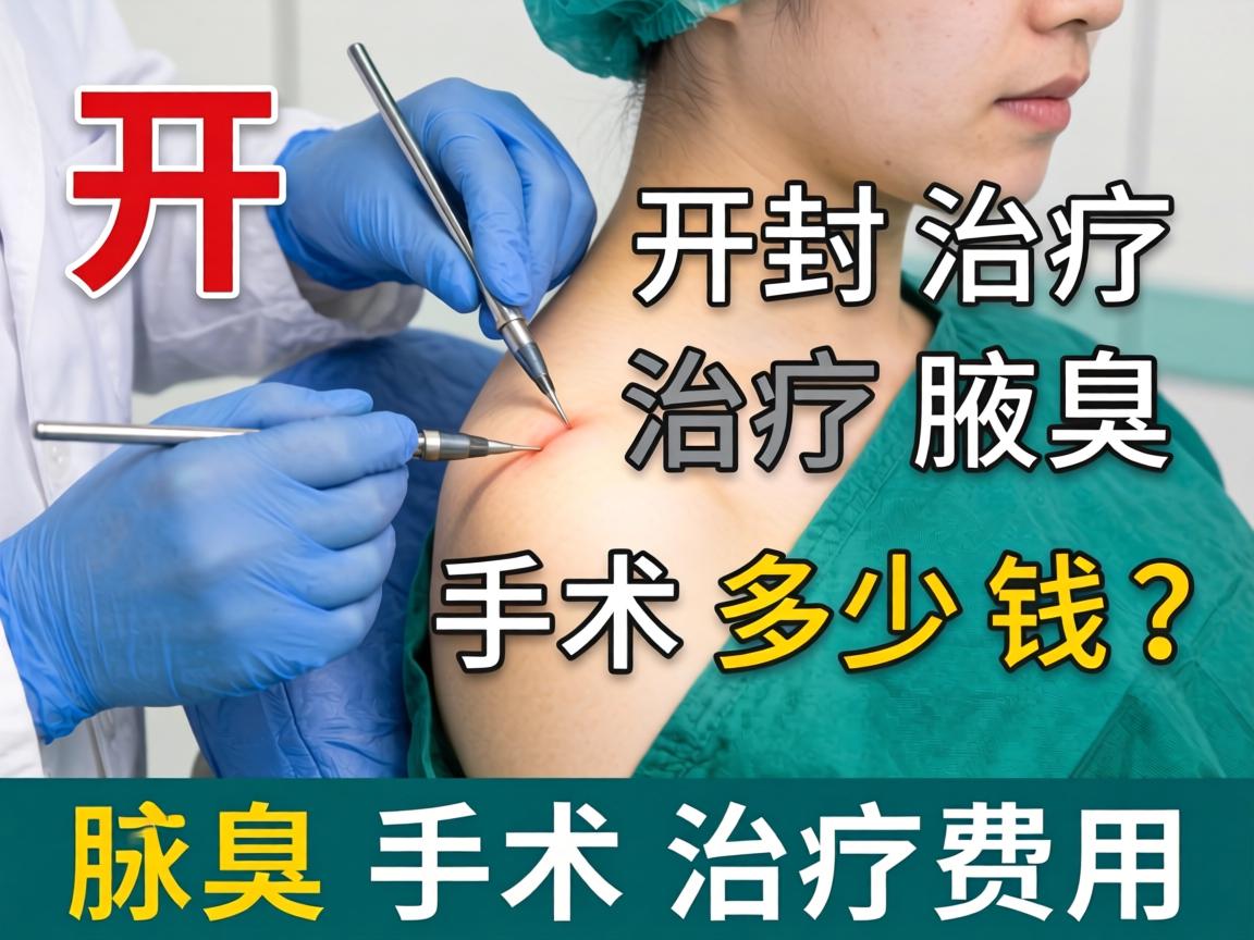 开封治疗腋臭手术多少钱？详解腋臭手术治疗费用