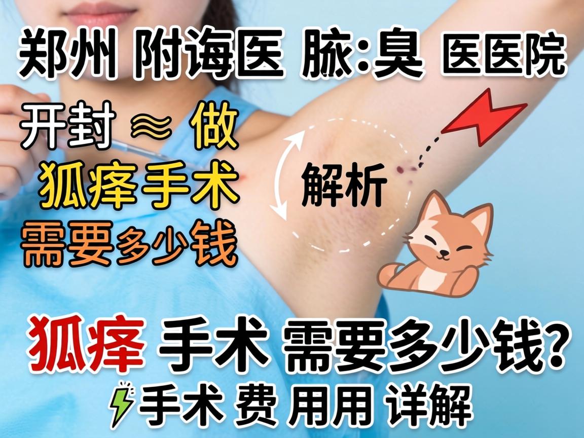 郑州附医腋臭医院解析,开封做狐臭手术需要多少钱?狐臭手术费用详解 郑州附医腋臭医院解析,开封做狐臭手术需要多少钱?狐臭手术费用详解