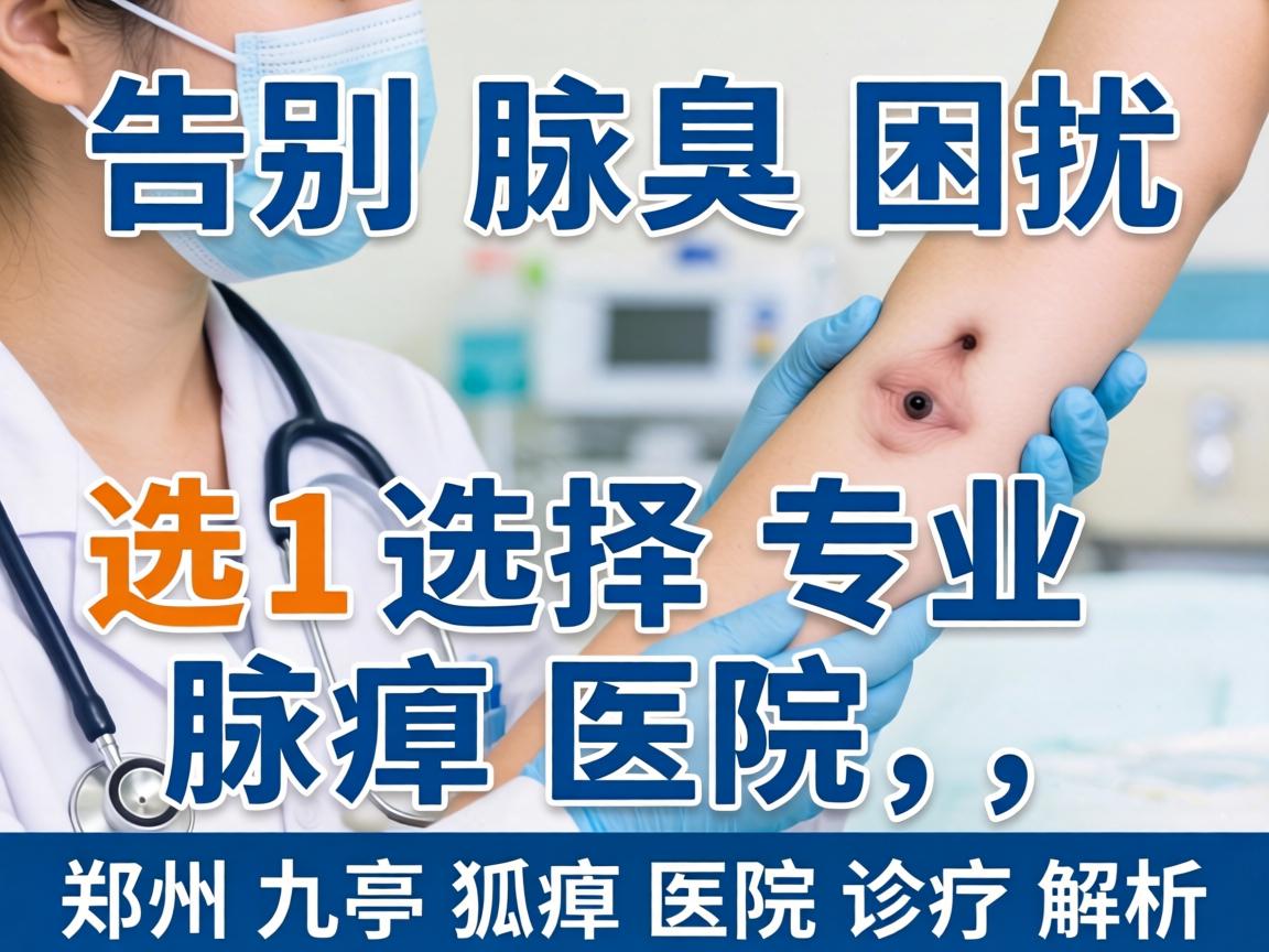 告别腋臭困扰，选择专业腋臭医院，郑州九亭狐臭医院诊疗解析