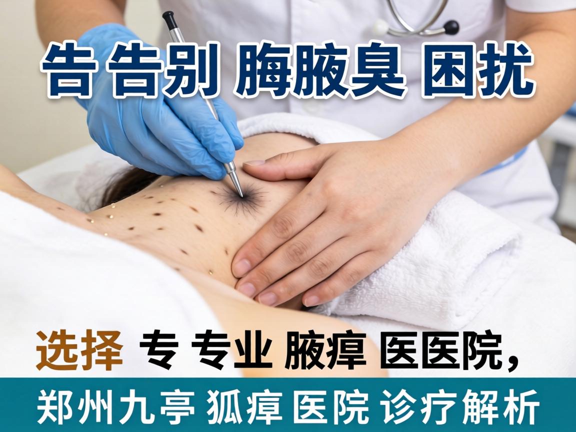 告别腋臭困扰，选择专业腋臭医院，郑州九亭狐臭医院诊疗解析