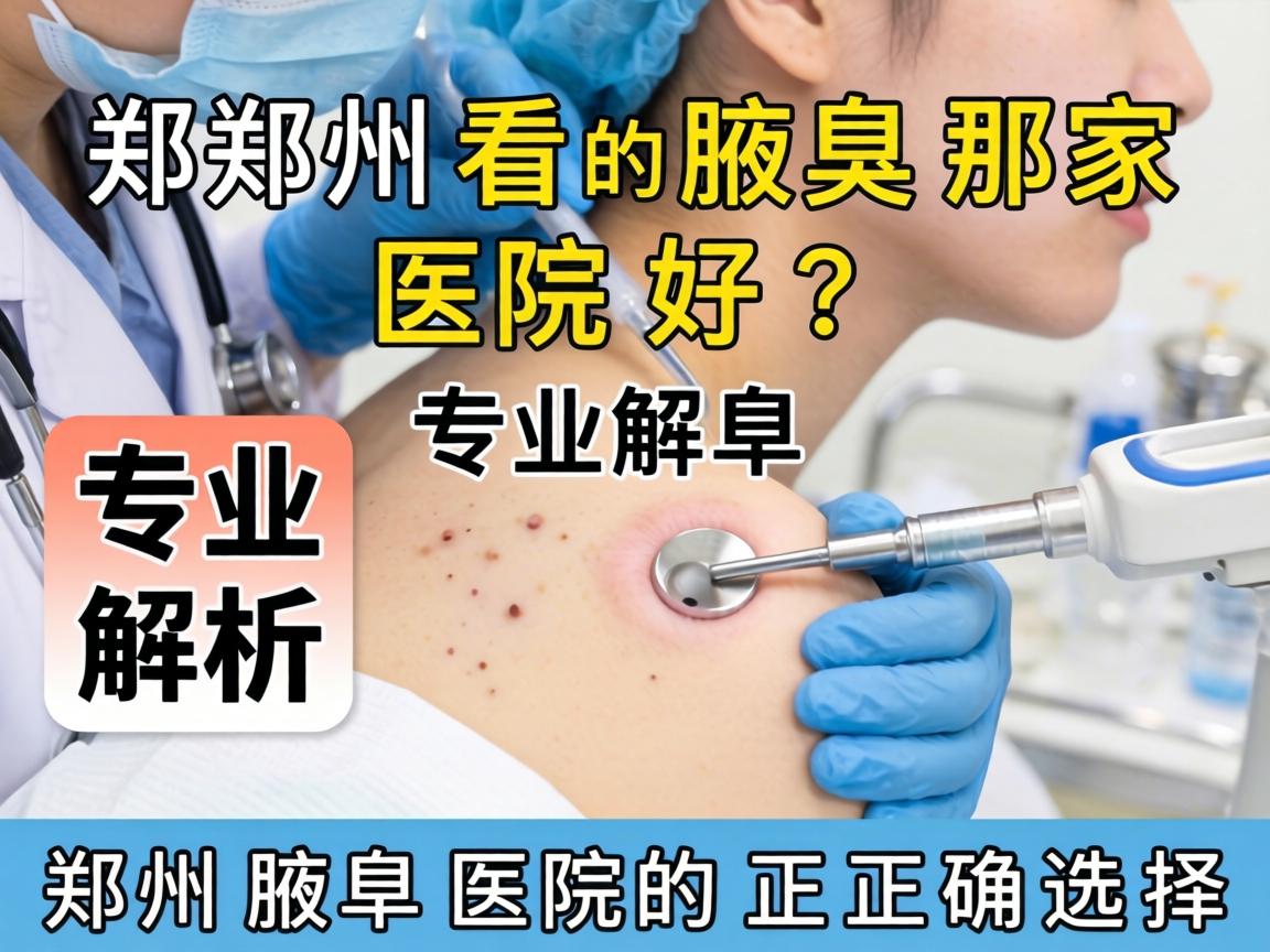 郑州看腋臭那家医院好？专业解析郑州腋臭医院的正确选择