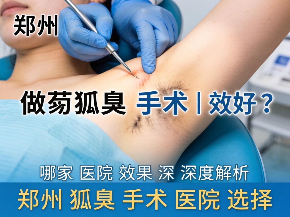 郑州做狐臭手术哪家医院效果好？深度解析郑州狐臭手术医院选择