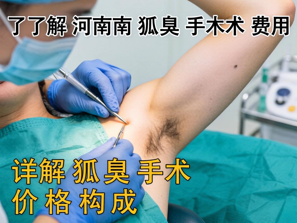 了解河南狐臭手术费用 详解狐臭手术价格构成