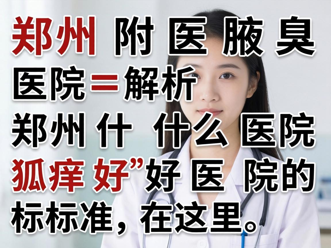郑州附医腋臭医院解析，郑州什么医院狐臭好，好医院的标准在这里