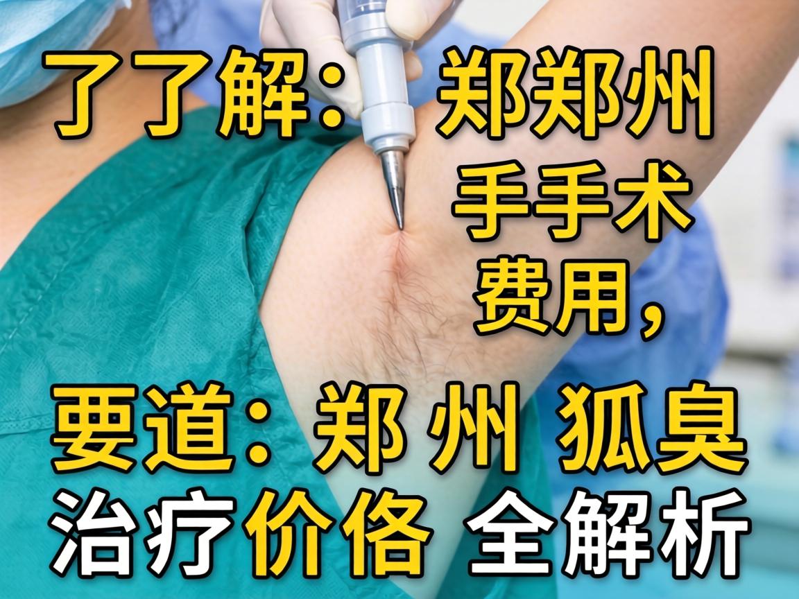 了解郑州狐臭手术费用，郑州狐臭治疗价格全解析