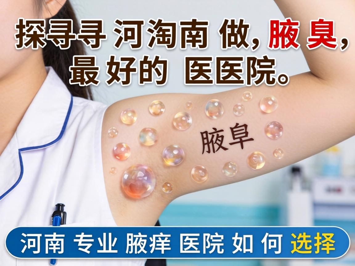 探寻河南做腋臭最好的医院，河南专业腋臭医院如何选择