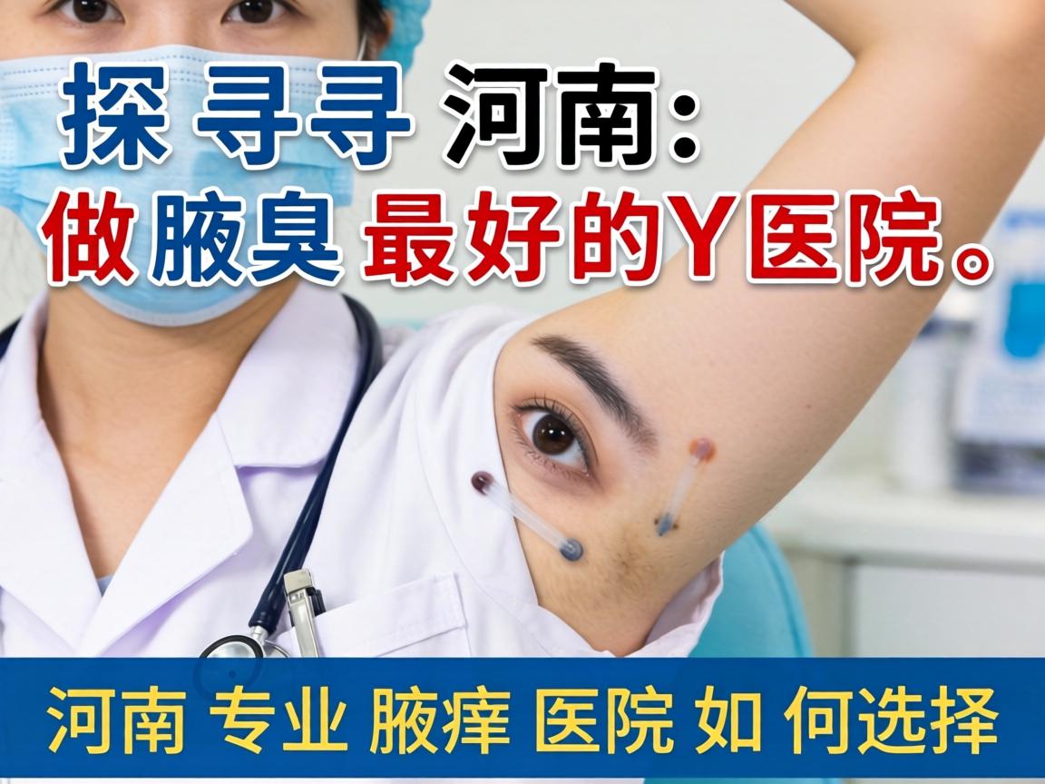 探寻河南做腋臭最好的医院，河南专业腋臭医院如何选择