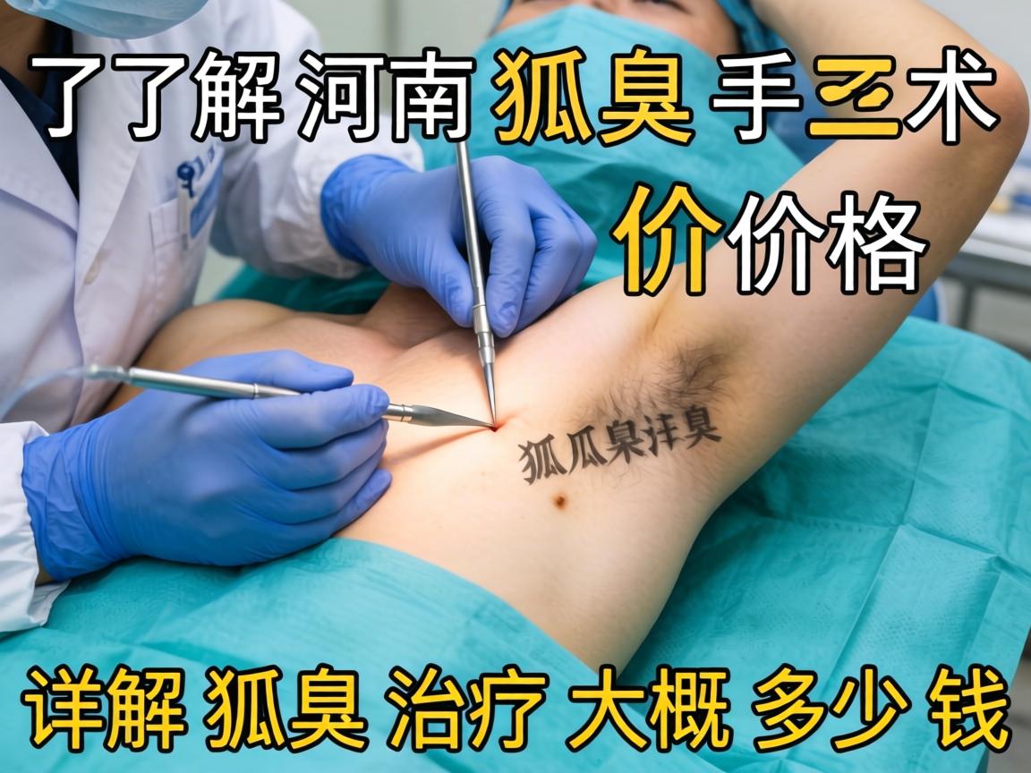 了解河南狐臭手术价格 详解狐臭治疗大概多少钱