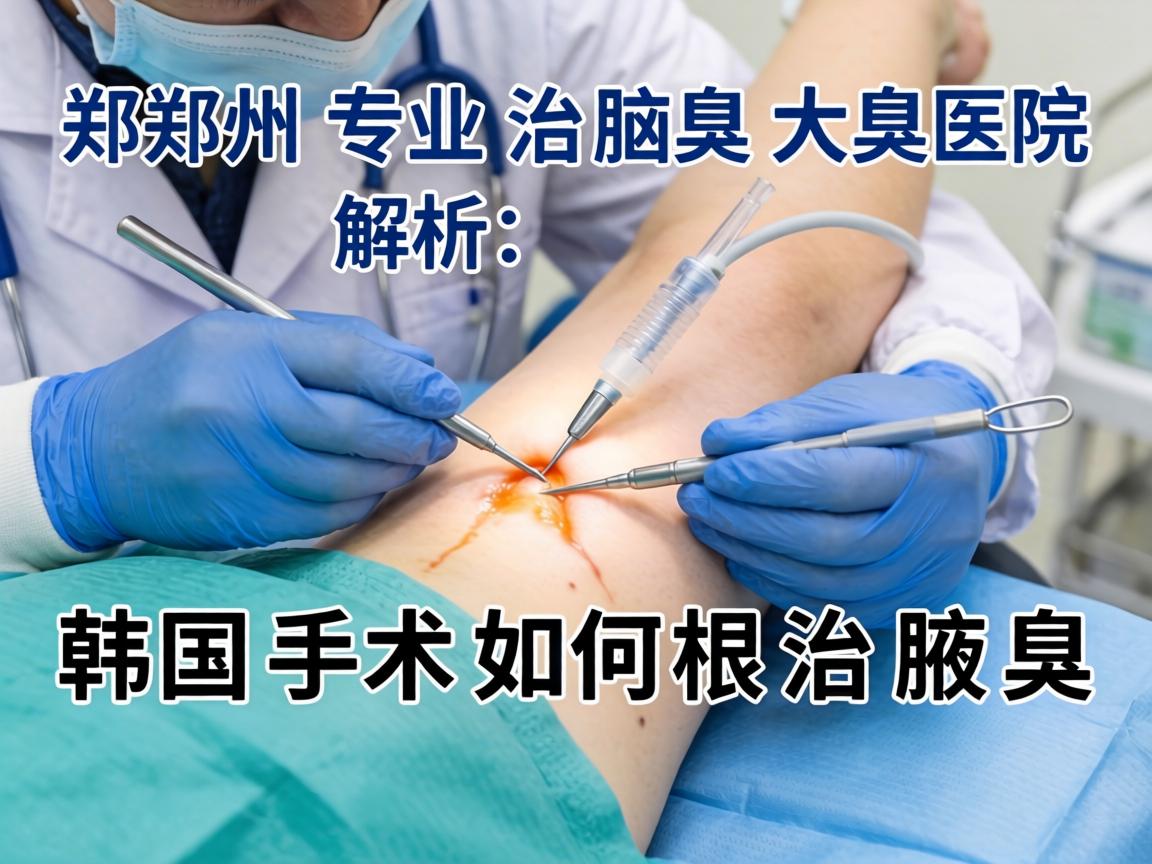 郑州专业治腋臭大医院解析，韩国手术如何根治腋臭