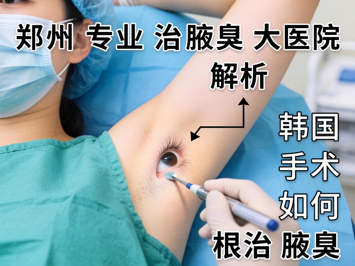 郑州专业治腋臭大医院解析，韩国手术如何根治腋臭