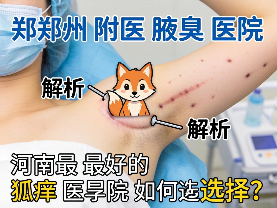 郑州附医腋臭医院解析，河南最好的狐臭医院如何选择？