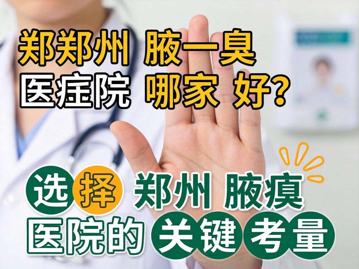 郑州腋臭医院哪家好?选择郑州腋臭医院的关键考量 郑州腋臭医院哪家好?选择郑州腋臭医院的关键考量