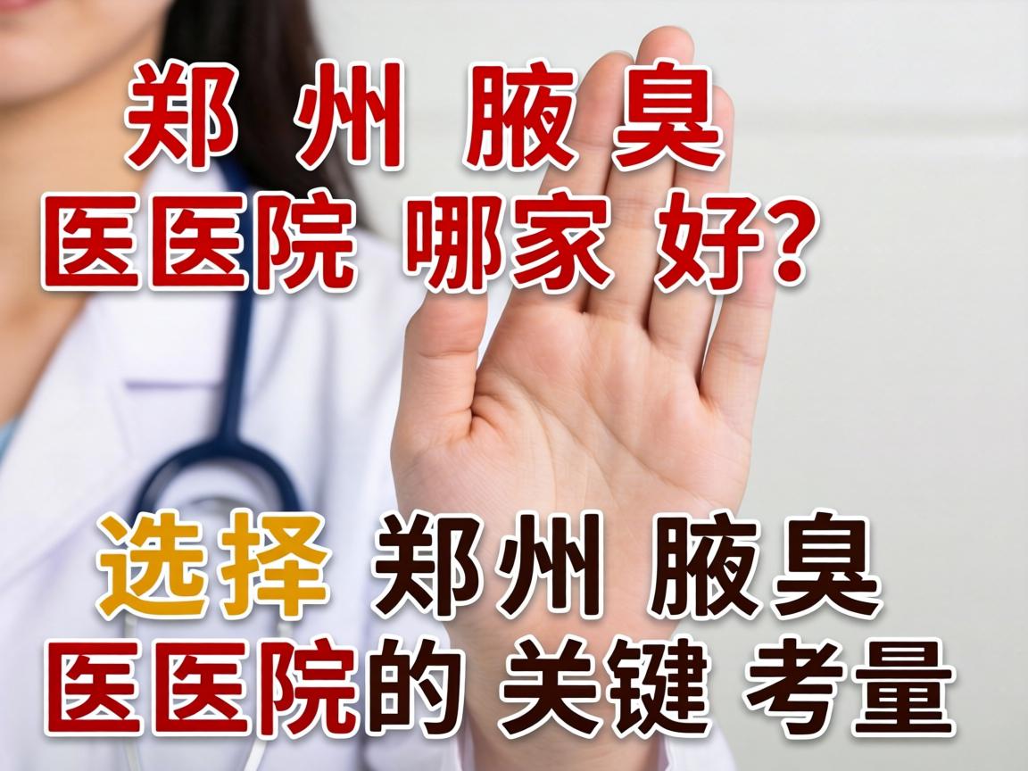 郑州腋臭医院哪家好?选择郑州腋臭医院的关键考量 郑州腋臭医院哪家好?选择郑州腋臭医院的关键考量