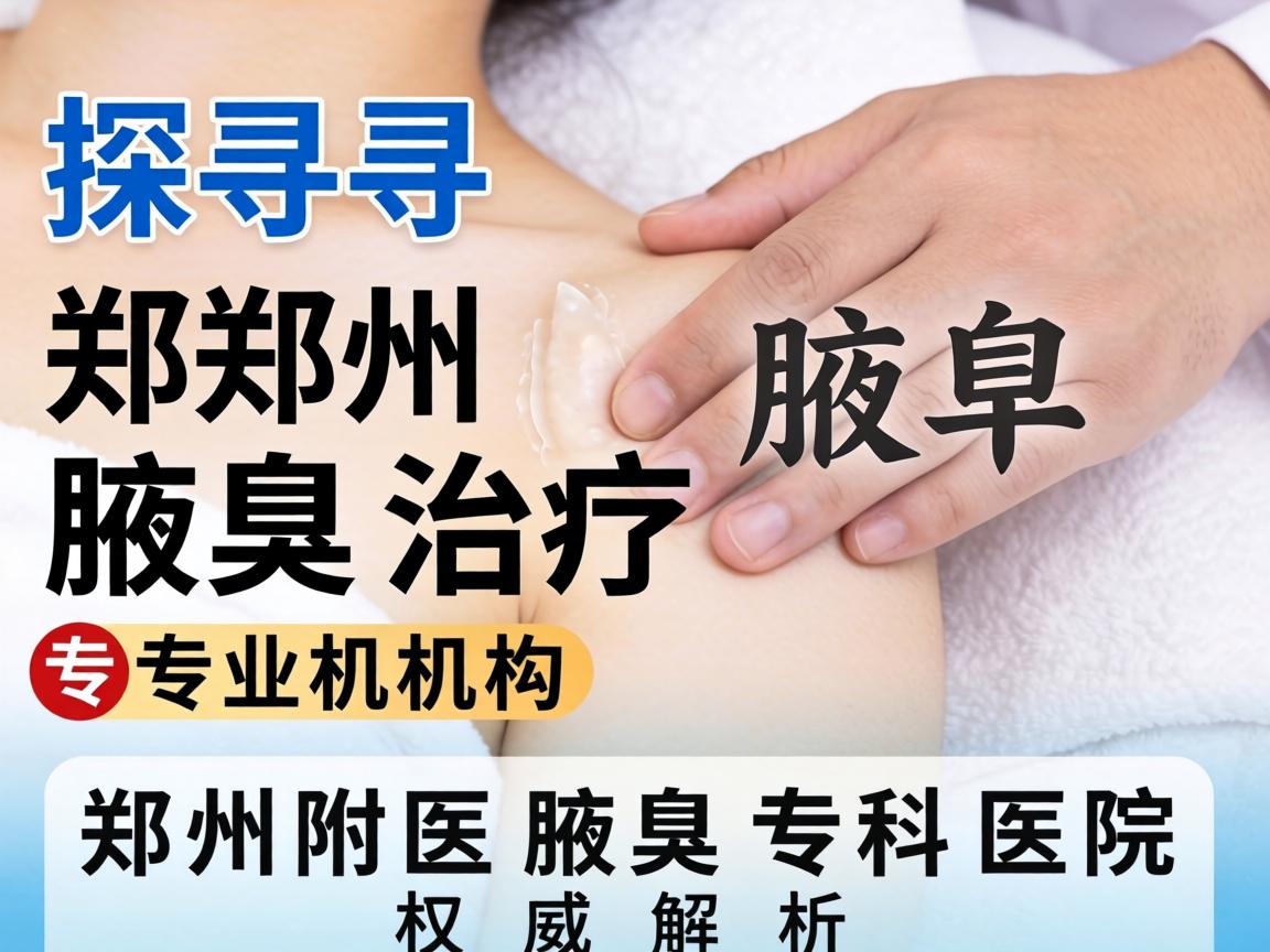 探寻郑州腋臭治疗专业机构，郑州附医腋臭专科医院的权威解析