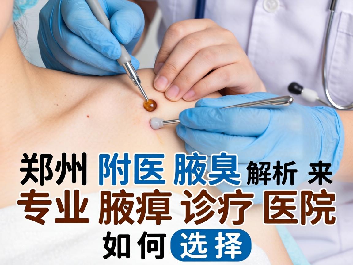 郑州附医腋臭医院解析，郑州专业腋臭诊疗医院如何选择
