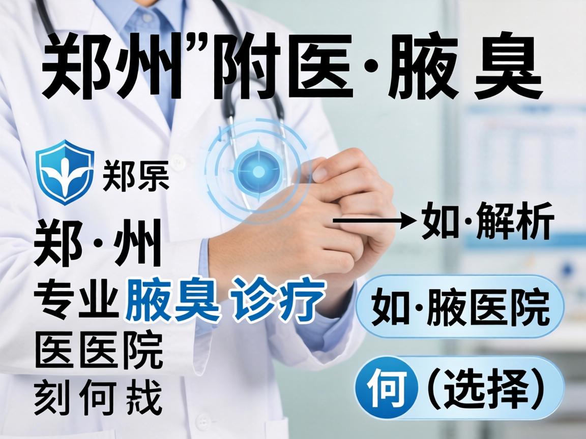 郑州附医腋臭医院解析，郑州专业腋臭诊疗医院如何选择