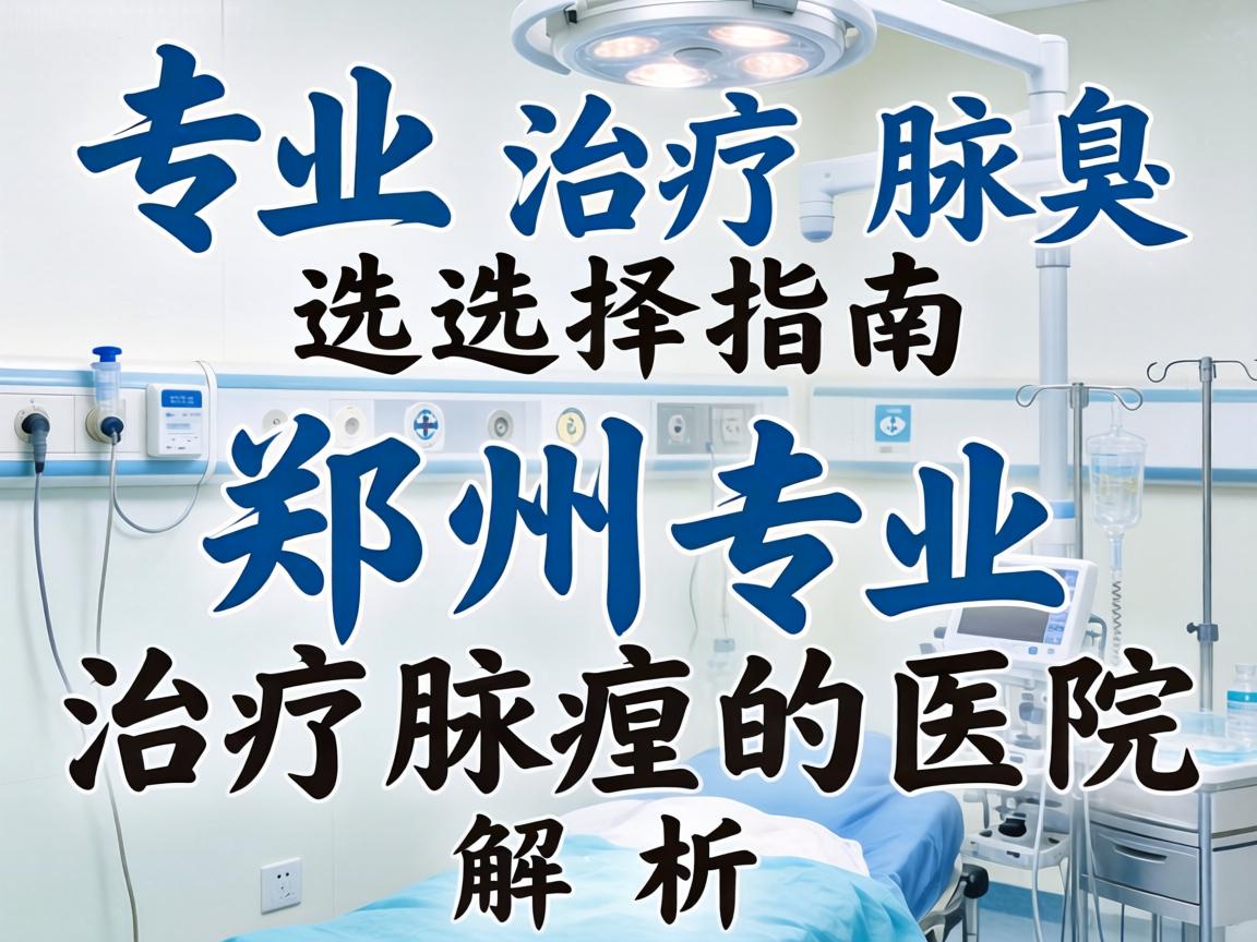 专业治疗腋臭医院选择指南，郑州专业治疗腋臭的医院解析
