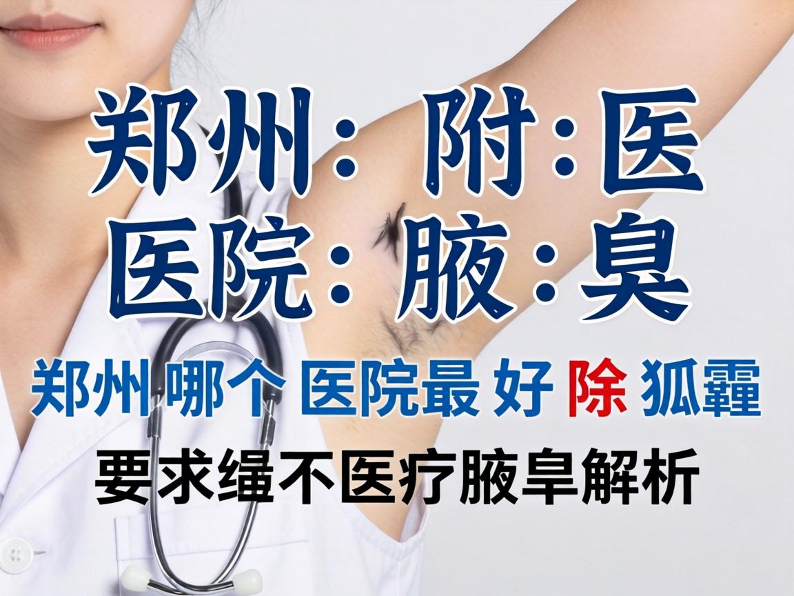 郑州附医腋臭医院解析，郑州哪个医院最好除狐臭