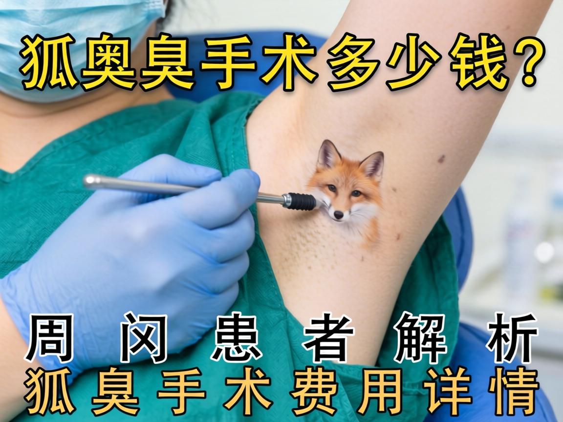 狐臭手术多少钱？周口患者解析狐臭手术费用详情