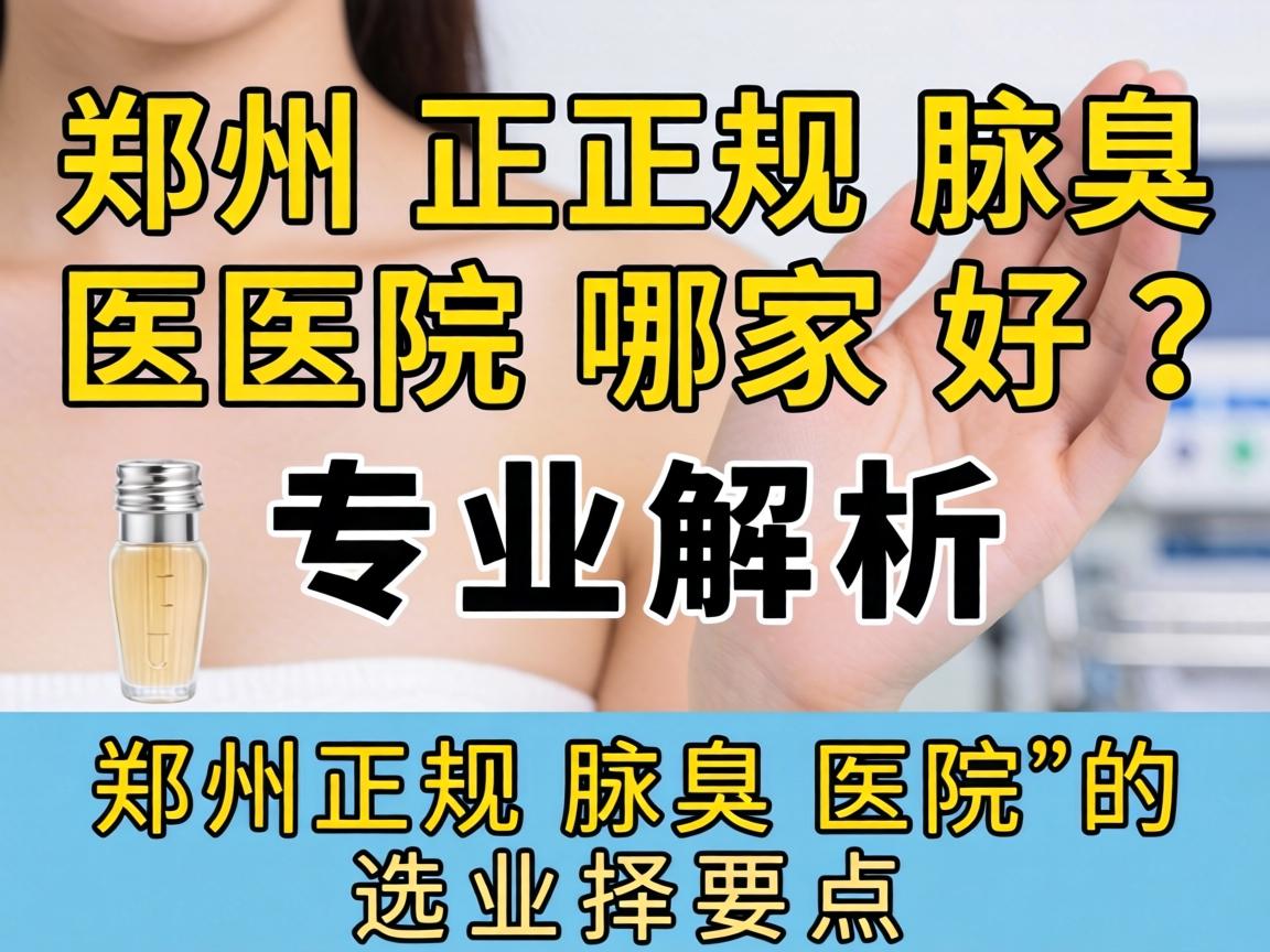 郑州正规腋臭医院哪家好?专业解析郑州正规腋臭医院的选择要点 郑州正规腋臭医院哪家好?专业解析郑州正规腋臭医院的选择要点
