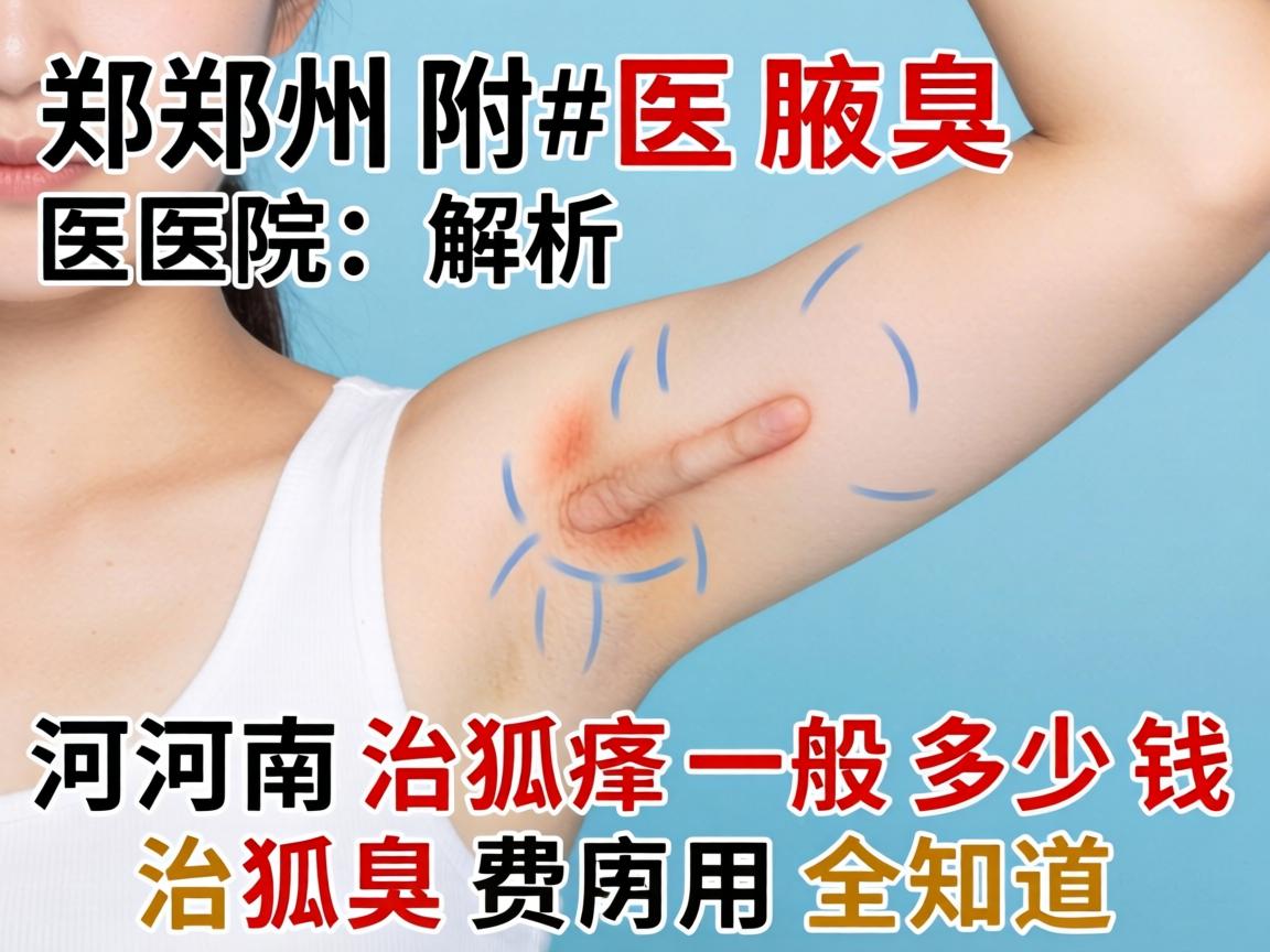 郑州附医腋臭医院解析，河南治狐臭一般多少钱，治狐臭费用全知道