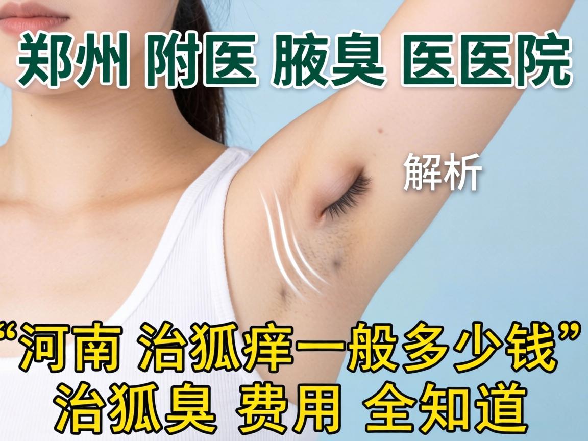 郑州附医腋臭医院解析，河南治狐臭一般多少钱，治狐臭费用全知道