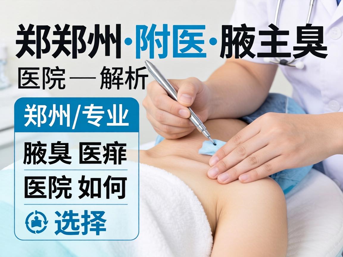 郑州附医腋臭医院解析，郑州专业腋臭医院如何选择