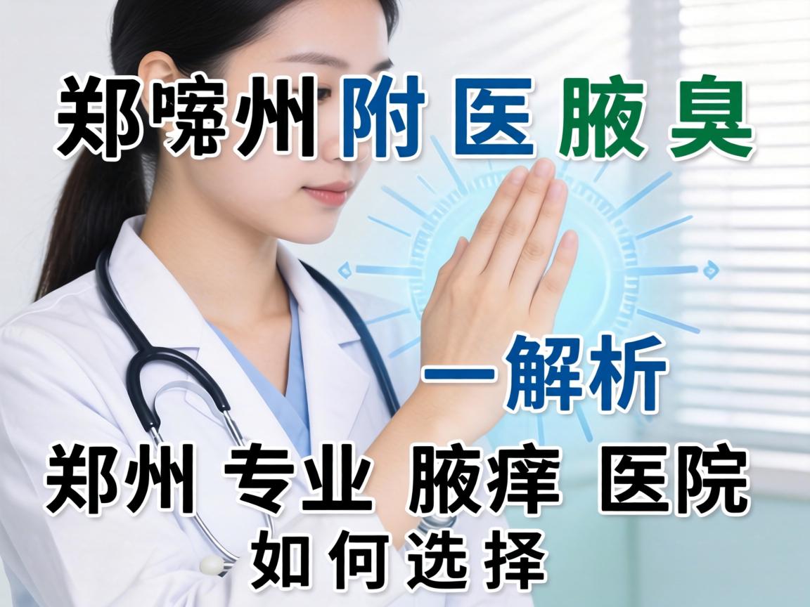 郑州附医腋臭医院解析，郑州专业腋臭医院如何选择