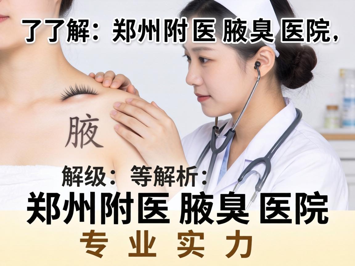 了解郑州附医腋臭医院等级，解析郑州附医腋臭医院专业实力