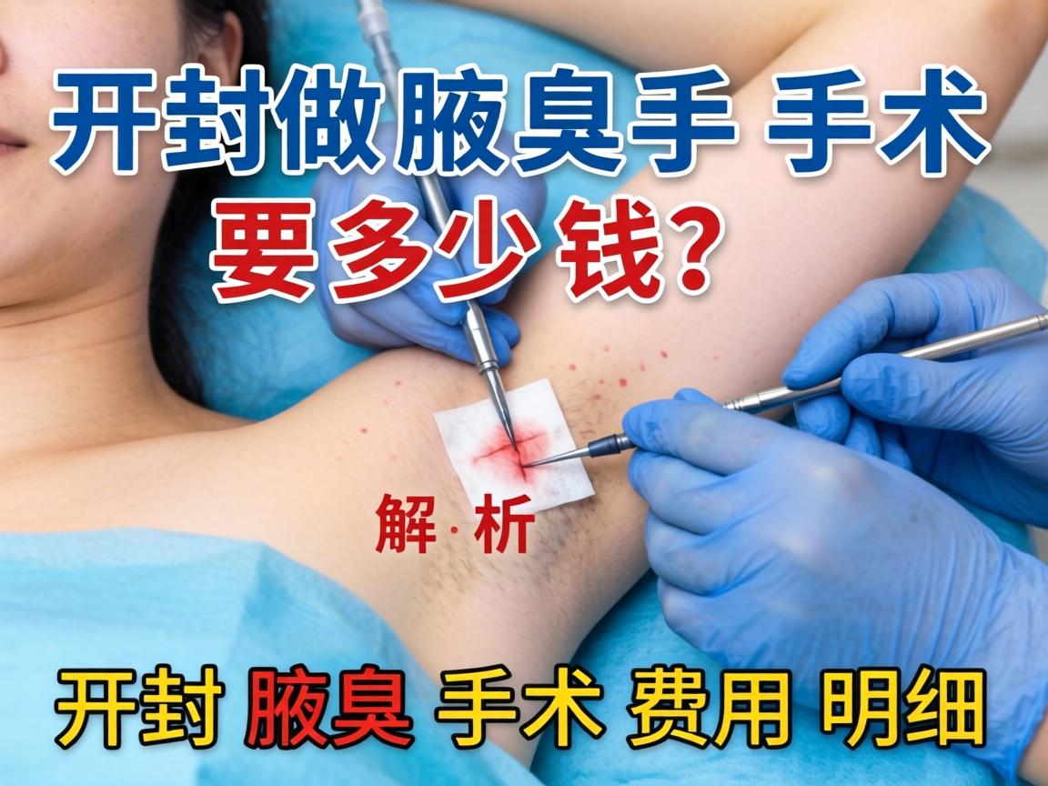 在开封做个腋臭手术要多少钱?解析开封腋臭手术费用明细 在开封做个腋臭手术要多少钱?解析开封腋臭手术费用明细