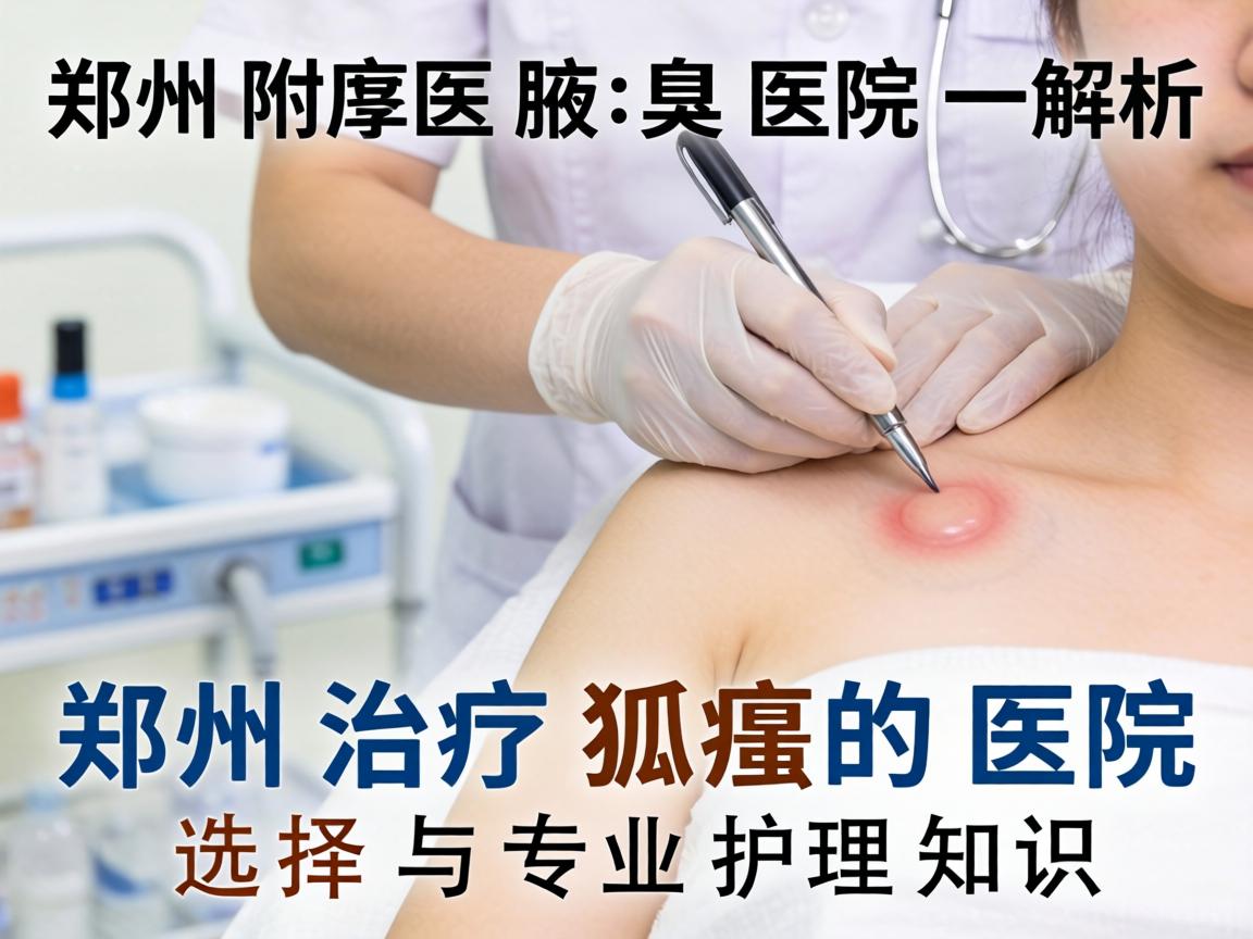 郑州附医腋臭医院解析，郑州治疗狐臭的医院选择与专业护理知识