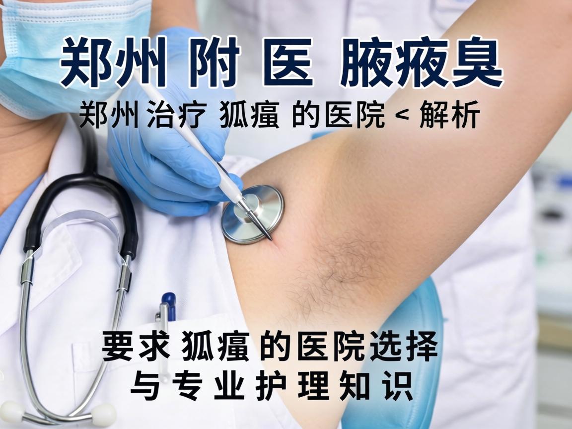 郑州附医腋臭医院解析，郑州治疗狐臭的医院选择与专业护理知识